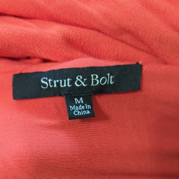 Red Ruffled Jumpsuit - Picture 3 of 16